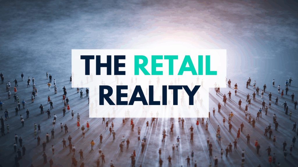retail reality title over crowd concept