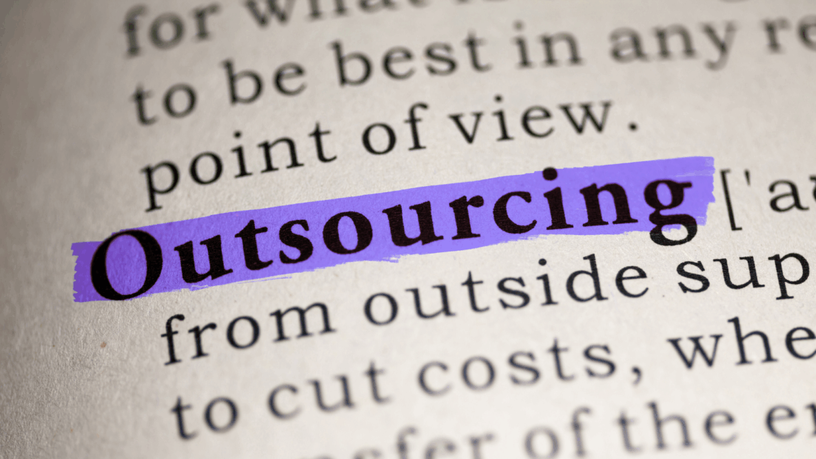 outsourcing definition highlighted in book
