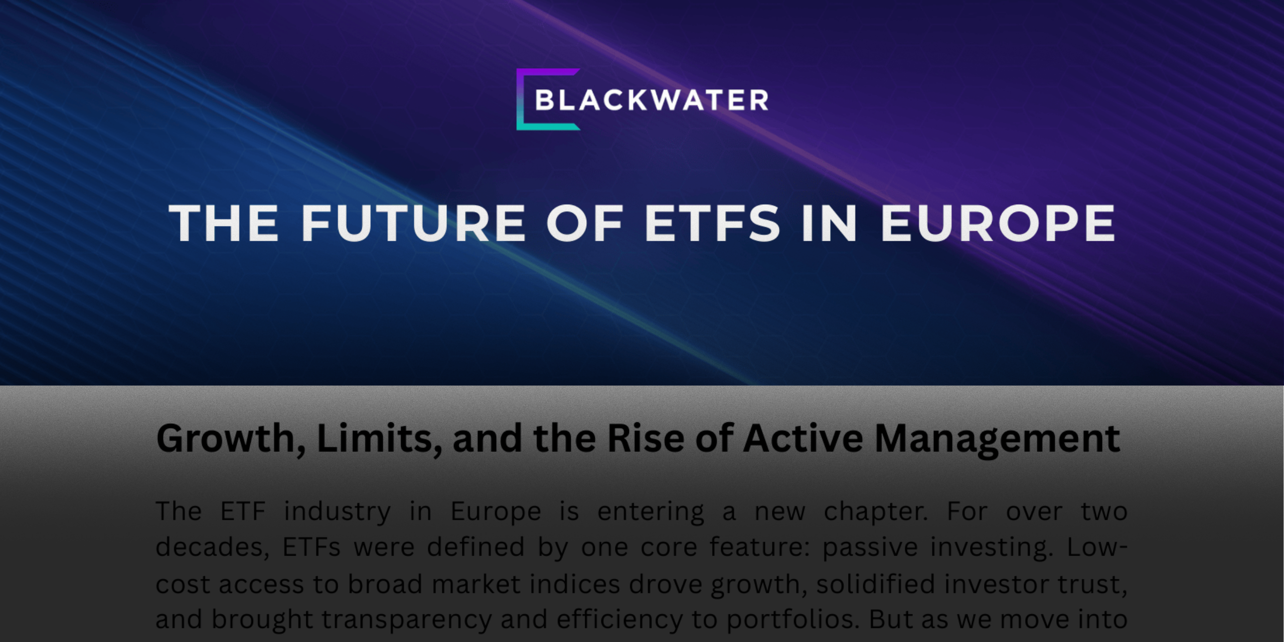 Future ETFs europe - Sample Page